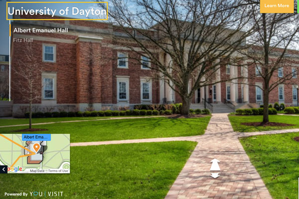 University of Dayton Virtual Tours now available