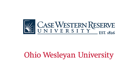 Case Western Reserve University and Ohio Wesleyan University logos